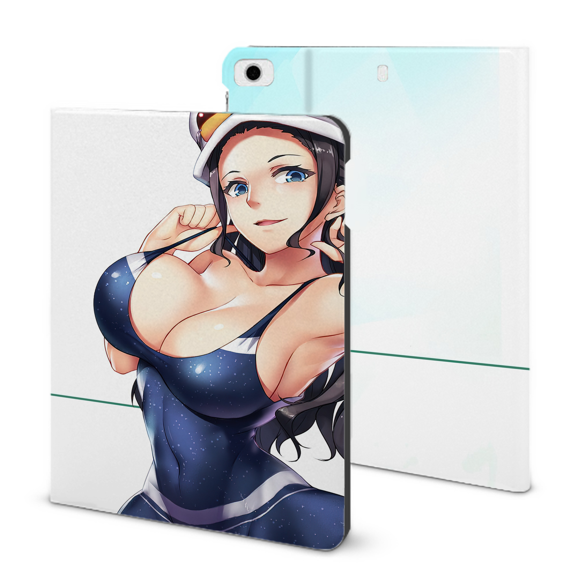 ワンピース ONE PIECE IPad ケース ブック型 PUレザー TPU 耐衝撃 軽量 薄型 ペン収納なし 全面保護 IPad 各モデル対応